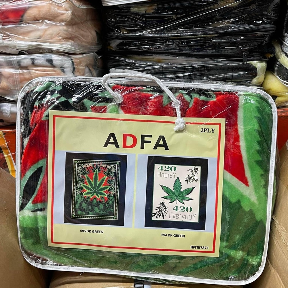 Queen Size Marijuana Blanket- Soft, Cozy, Stylish